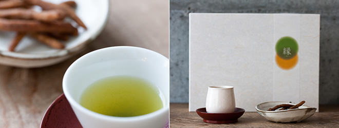 大地のかりんとう×尚茶堂の嬉野茶